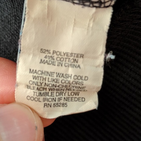 Black track jacket, zip up - Picture 3 of 6